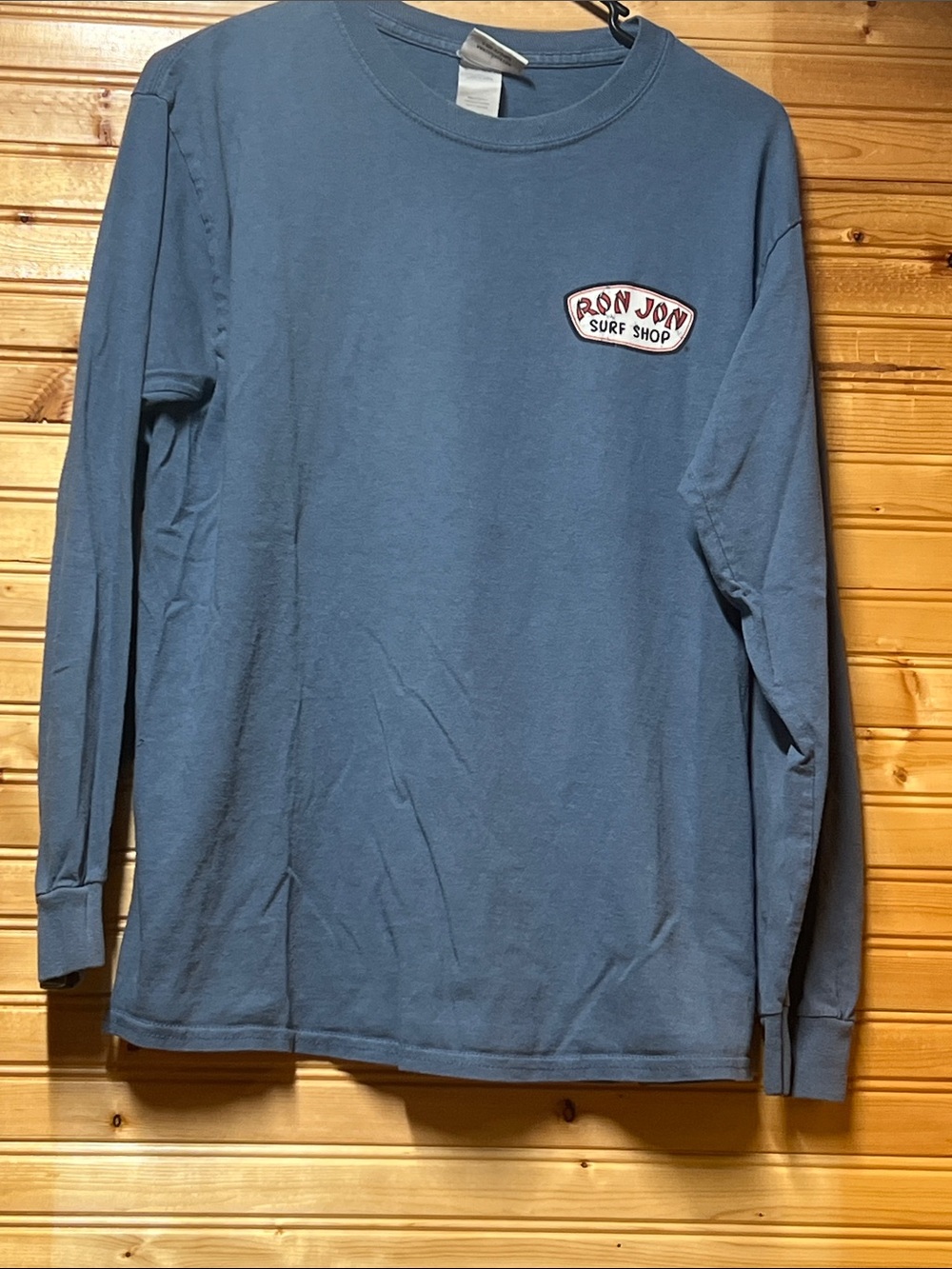 Ron Jon Surf Shop Men's Long-Sleeve Crew Tee in Slate Blue